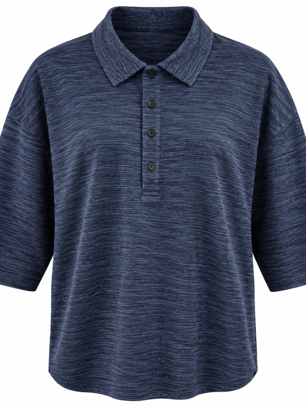 Kenneth Cole Textured Navy Polo Shirt